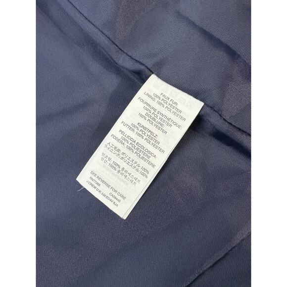 J. Crew Plush Fleece Excursion Vest Womens Sz Small Navy Blue Deep Pile - Picture 4 of 5